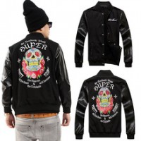 2013 Pretty leather add velvet woodland jackets