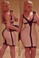 Pink Ladies Sexy Moment Bandage Dress