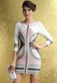 Elegant manga larga del remiendo del vestido del vendaje de la manera